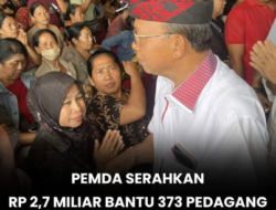 Pemprov Bali dan Pemkot Denpasar Kucurkan Bantuan Rp2,7 Miliar untuk Ratusan Pedagang Pasar Badung dan Kumbasari Terdampak Banjir