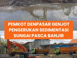 Pemkot Denpasar Percepat Pengerukan Sedimentasi Sungai Badung untuk Cegah Banjir Susulan