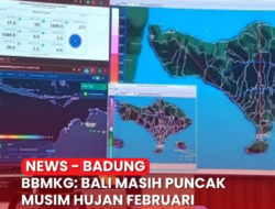 BBMKG: Bali Masih Berada di Puncak Musim Hujan pada Awal Februari