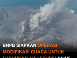 BNPB Siapkan Operasi Modifikasi Cuaca untuk Atasi Sebaran Abu Gunung Anak Krakatau